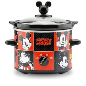 Disney Mickey Mouse Red and Black Mini Slow Cooker